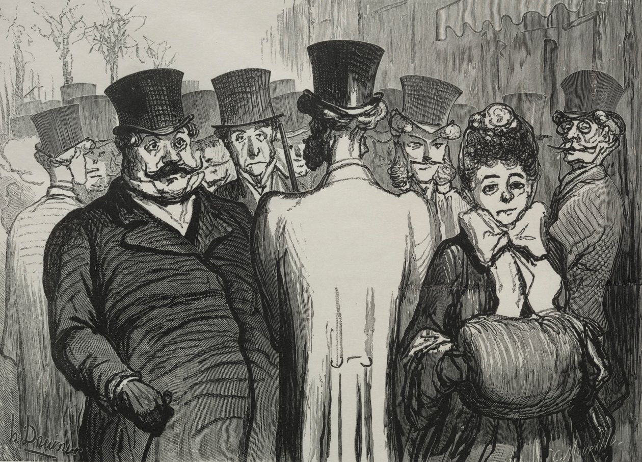 The Boulevard des Italiens by Honoré Daumier