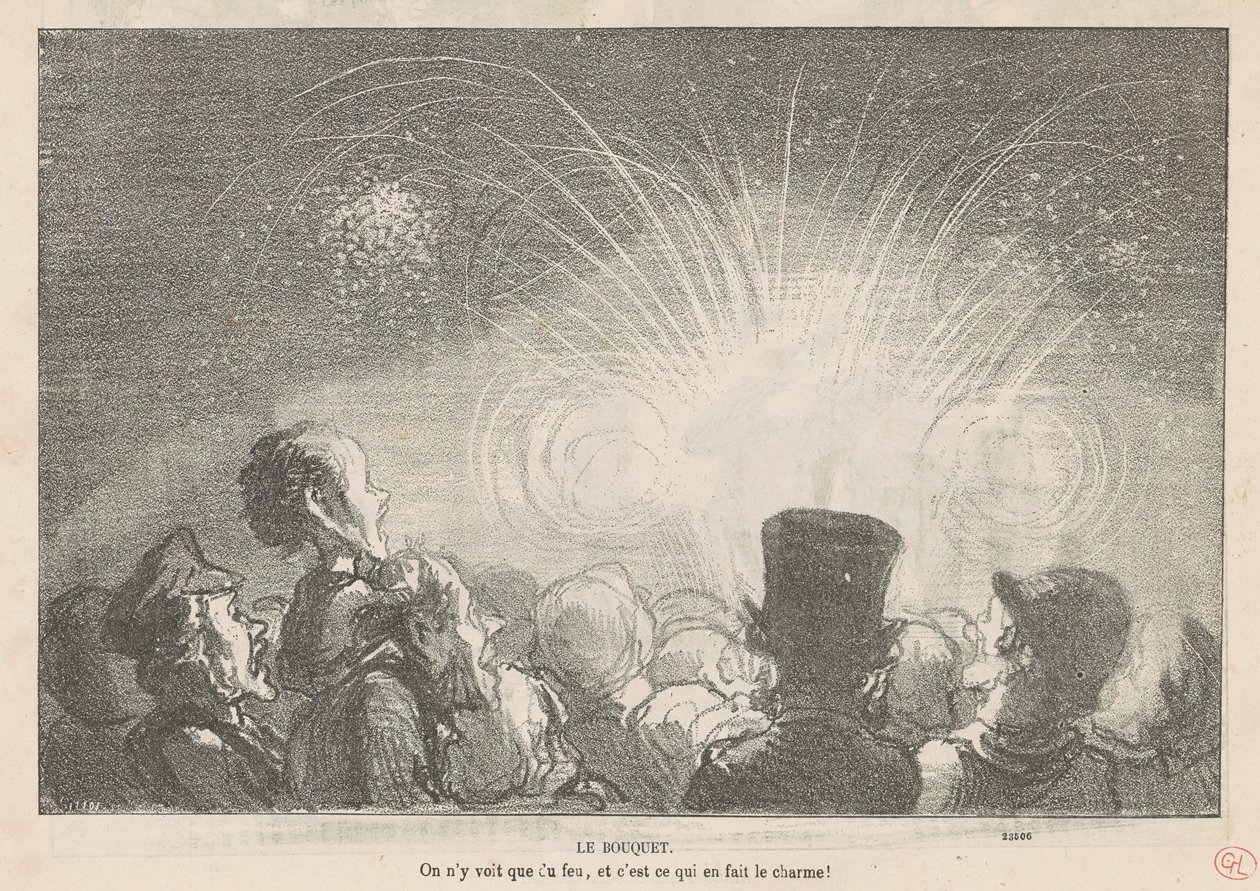 The Bouquet by Honoré Daumier
