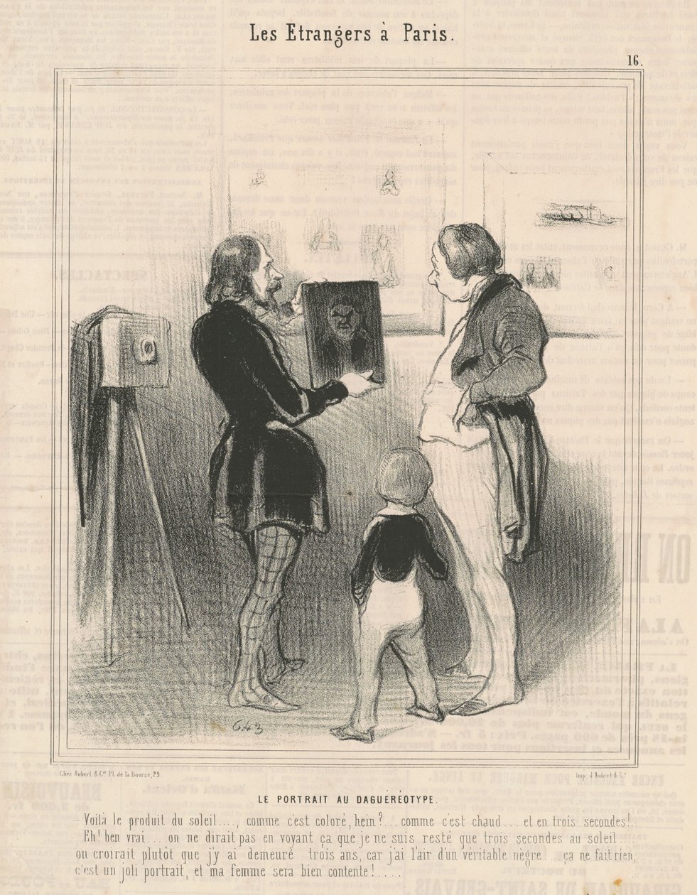 The Daguerreotype Portrait by Honoré Daumier