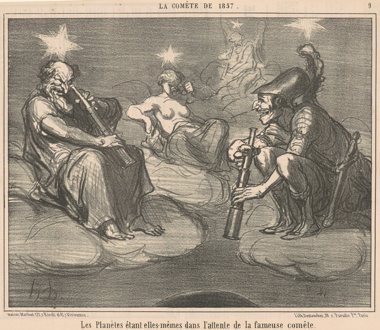 The Planets Themselves in by Honoré Daumier