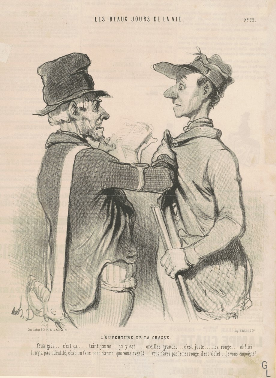The Opening of the Hunt by Honoré Daumier