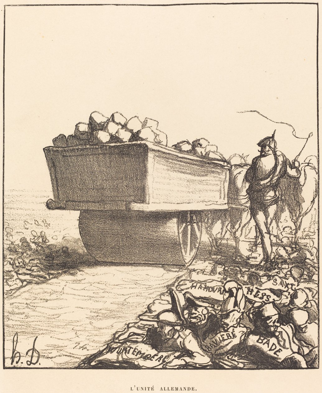 German Unity by Honoré Daumier