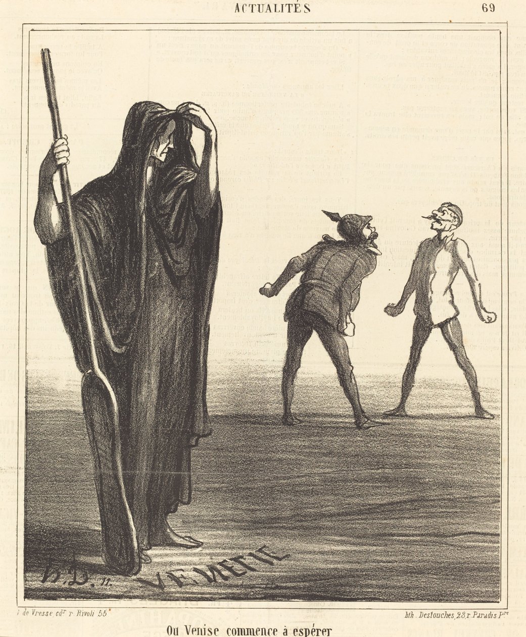 Where Venice Begins to Hope by Honoré Daumier