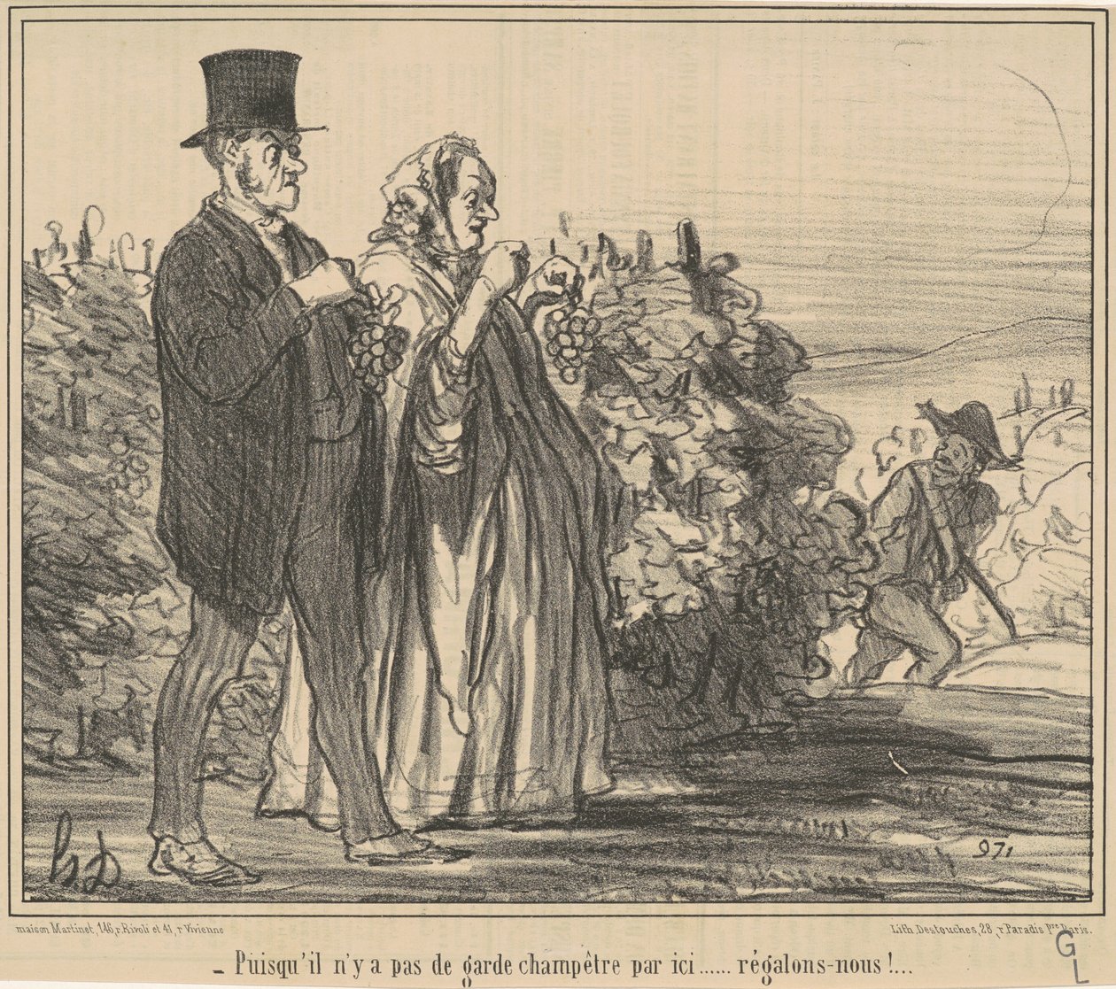 Since There is No Rural Guard... by Honoré Daumier