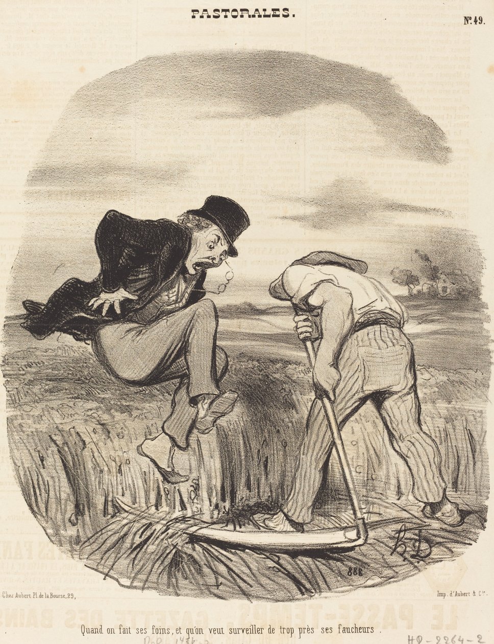 When One Makes Hay... by Honoré Daumier