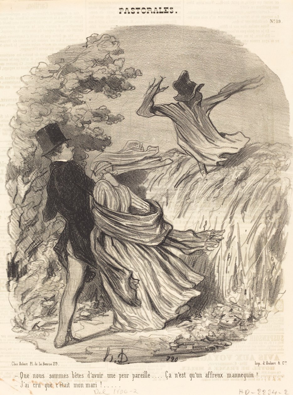 How Foolish We Are to Be So Afraid... by Honoré Daumier