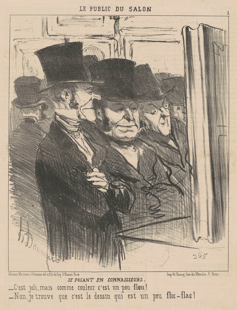 Posing as Connoisseurs by Honoré Daumier