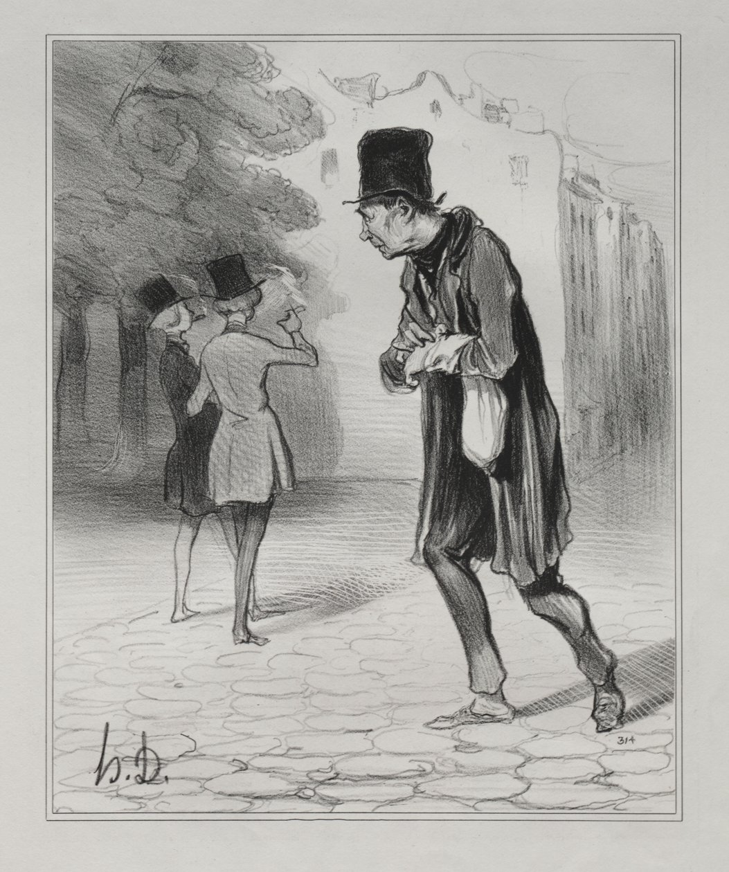 The Collector of Cigar Stubs by Honoré Daumier