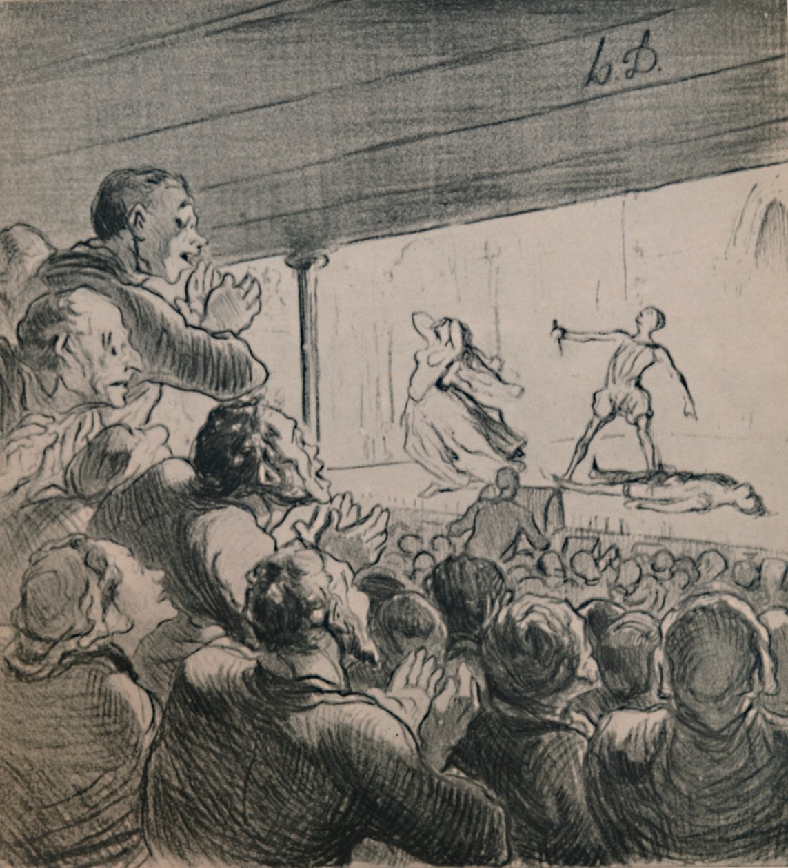 The Drama by Honoré Daumier