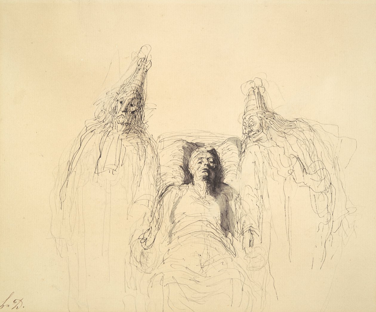The Imaginary Invalid by Honoré Daumier