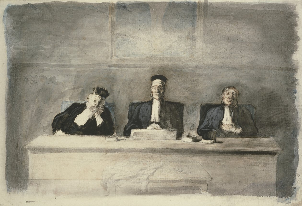 The Three Judges by Honoré Daumier
