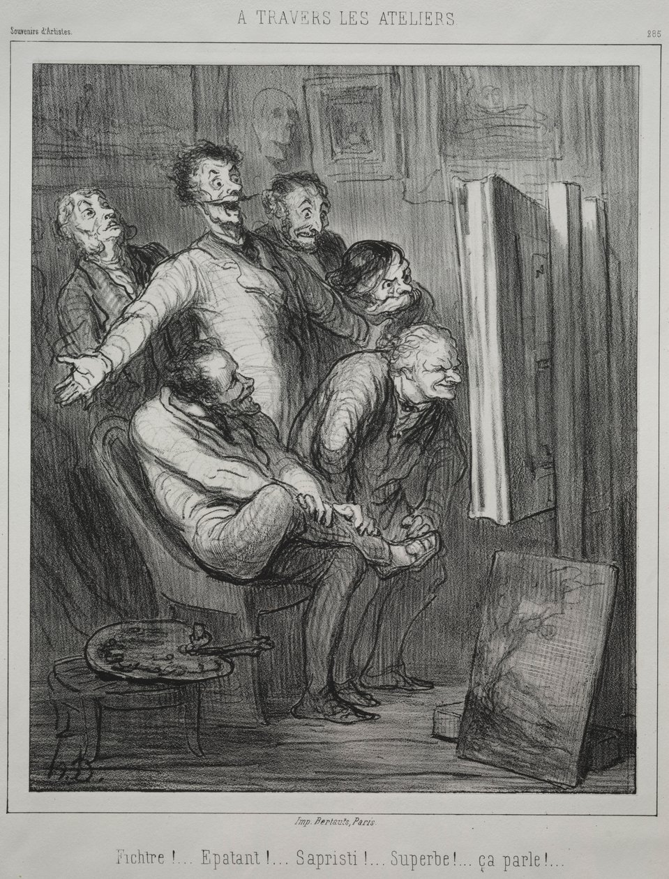 Through the Studios, 1862 by Honoré Daumier