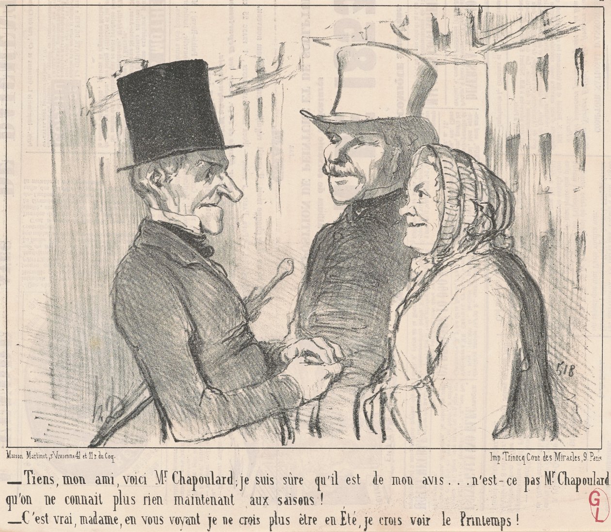 Here, my friend, here is Mr. Chapoulard ... by Honoré Daumier