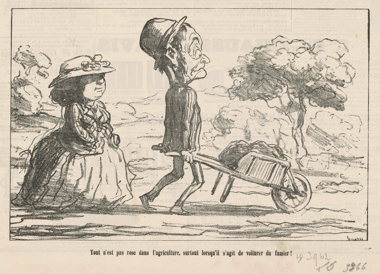 Not Everything is Rosy in Agriculture... by Honoré Daumier
