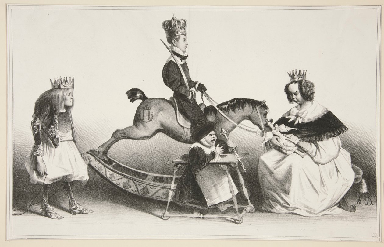 Three High and Mighty Mustards and Mustardesses Legitimate by Honoré Daumier