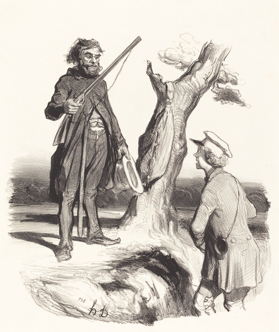 A Poor Father of a Family Who... by Honoré Daumier