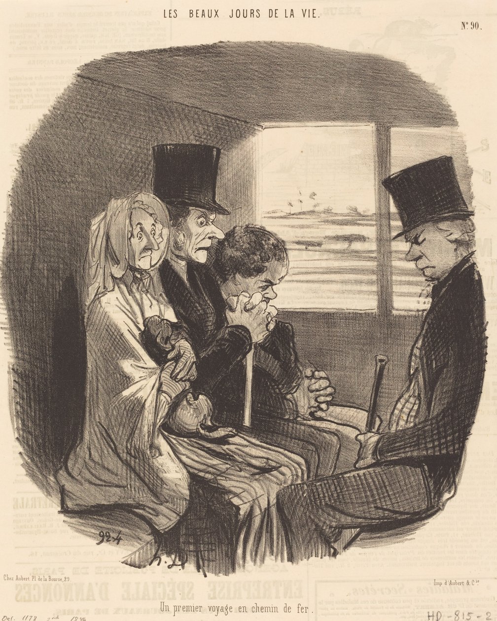 A First Train Journey by Honoré Daumier