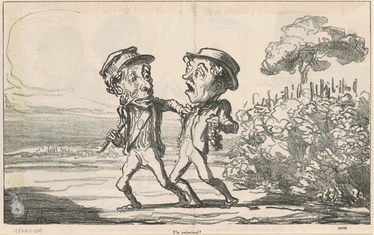 A Criminal! by Honoré Daumier