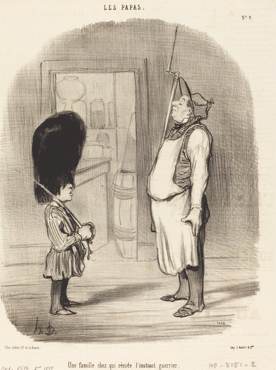 A Family with a Warrior Instinct by Honoré Daumier