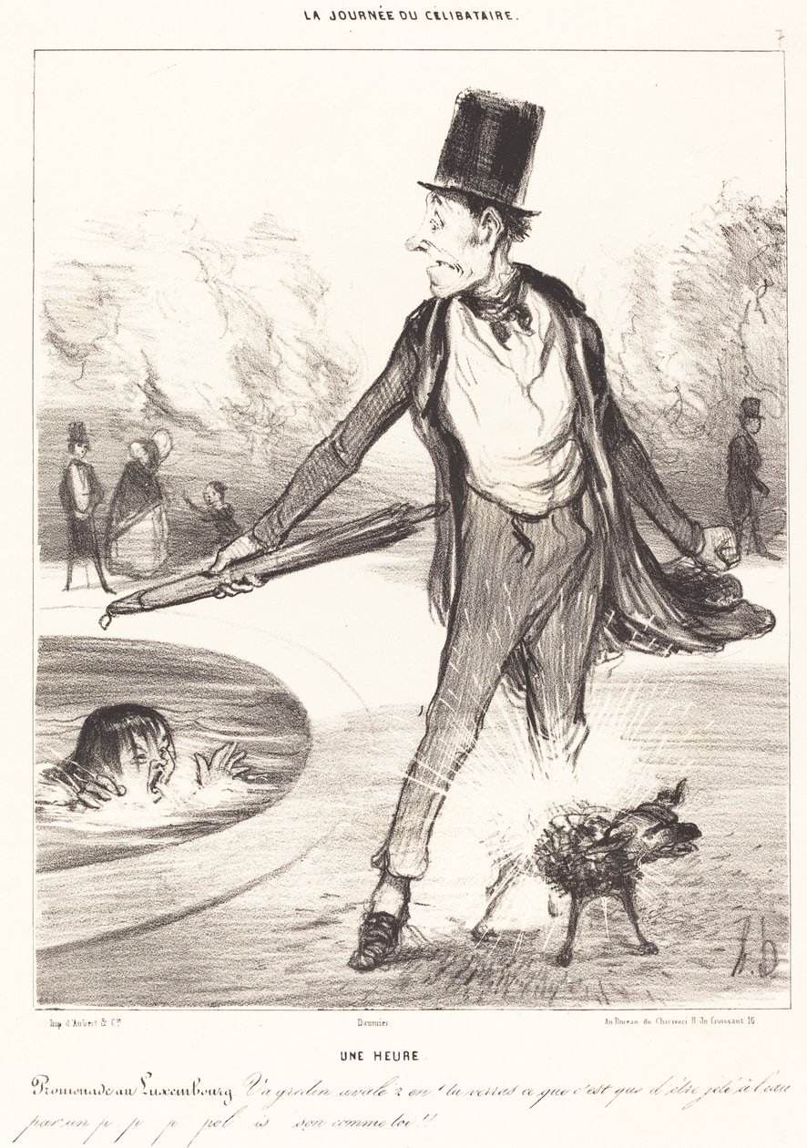 One Hour by Honoré Daumier