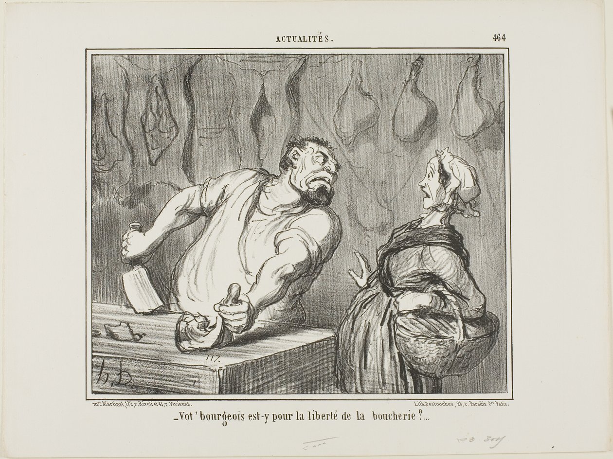 - And your bourgeois - is he for freedom of the butcher