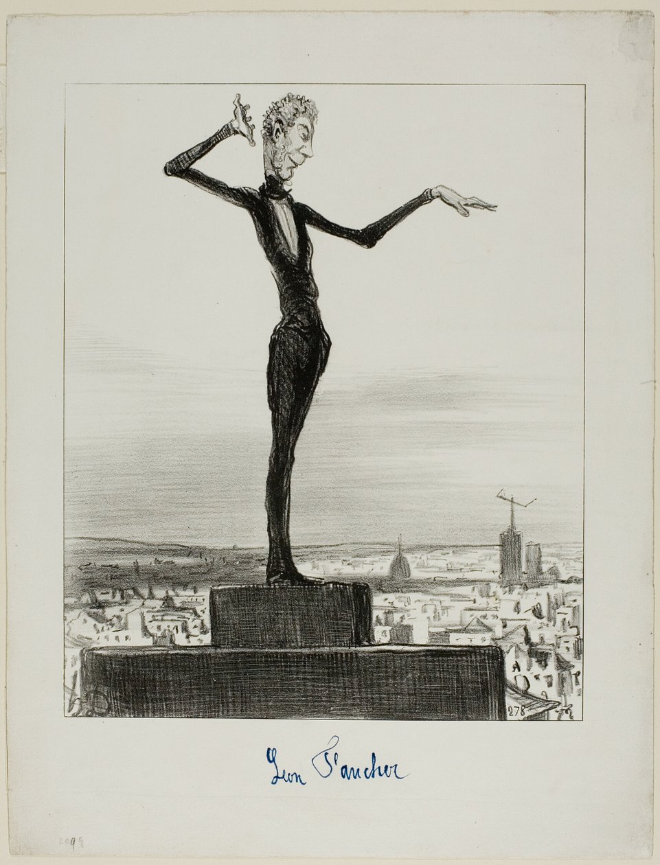 A Suggestion by the Charivari to Mr. Léon Faucher for Avoiding Telegraphic Blunders in the Future, plate 122 from Actualités by Honoré Victorin Daumier