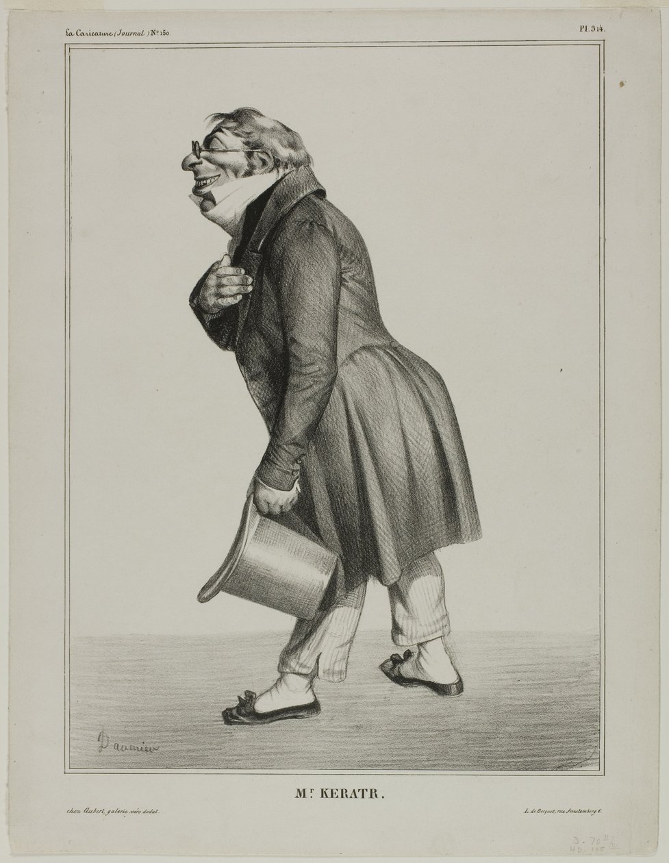 Auguste-Hilarion, Comte de Kératry by Honoré Victorin Daumier