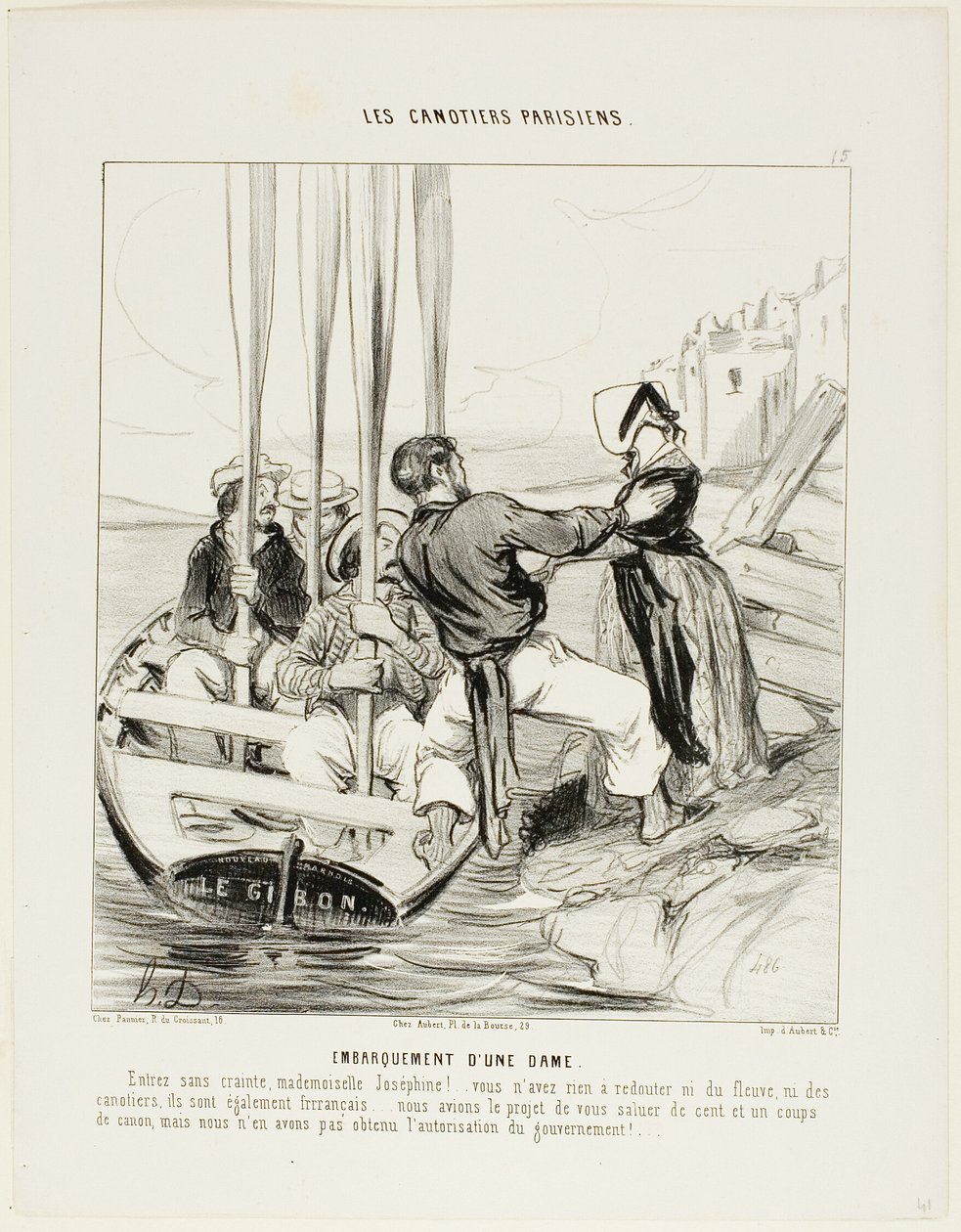 Embarcation of a Lady. 