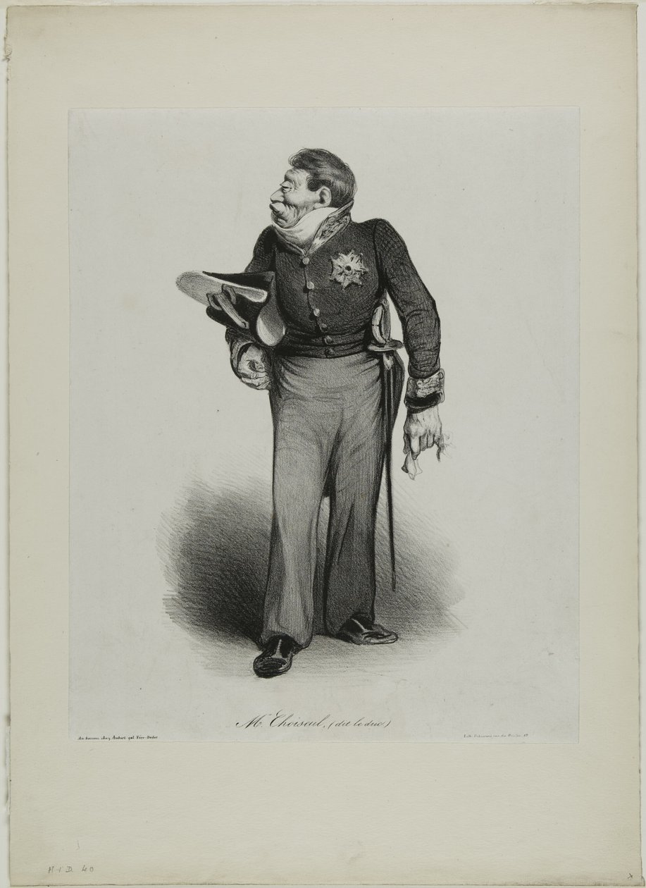Mr. Choiseul, (called the Duke), plate 502 by Honoré Victorin Daumier