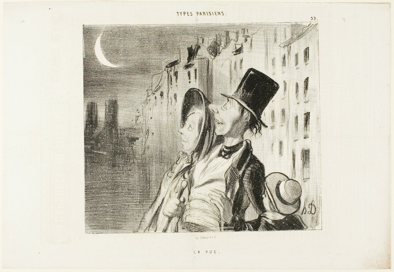 Sight, plate 39 from Parisian Types by Honoré Victorin Daumier