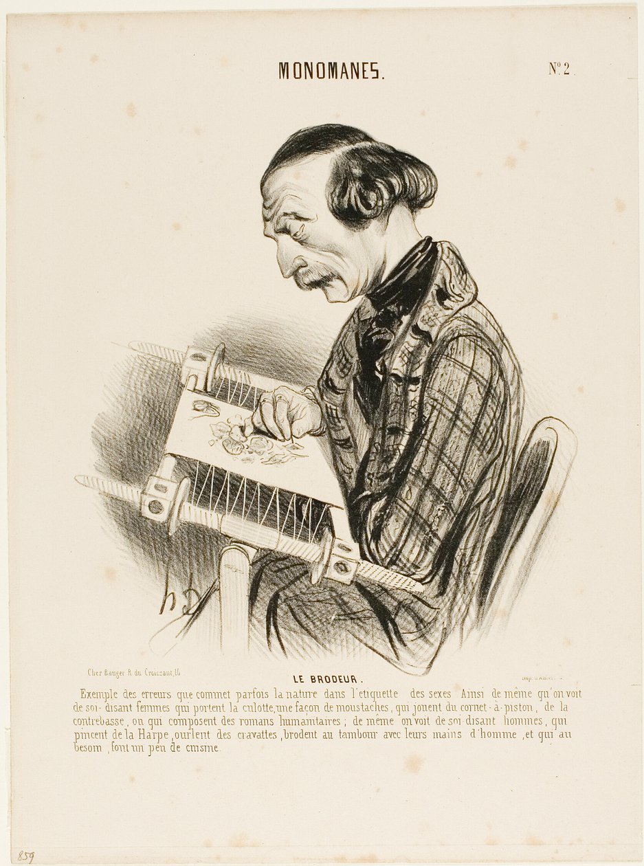 The Embroiderer by Honoré Victorin Daumier