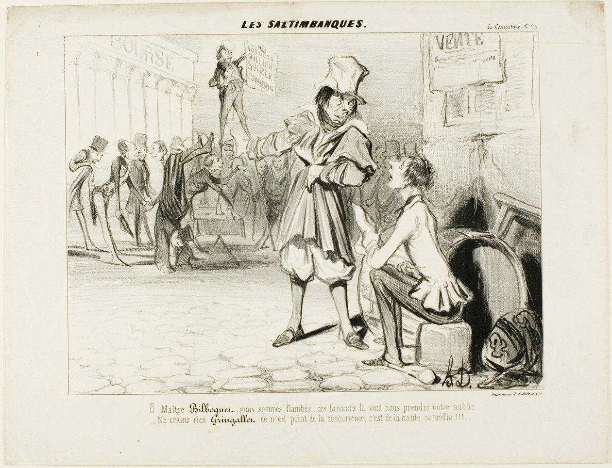 The Mountebanks. “- Oh Maître Bilboquet, we have had it... these clowns will steal our show! Don