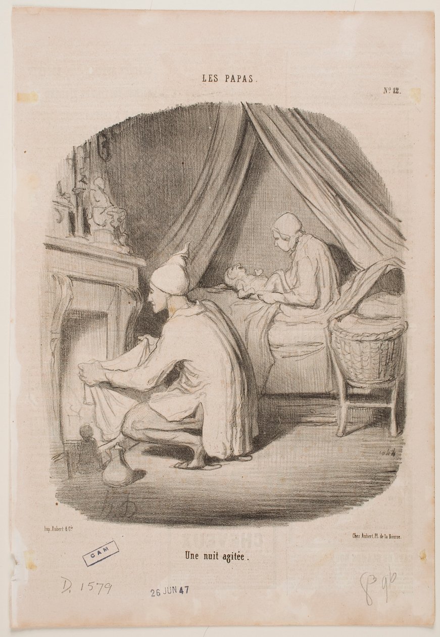 A Busy Night by Honoré Daumier