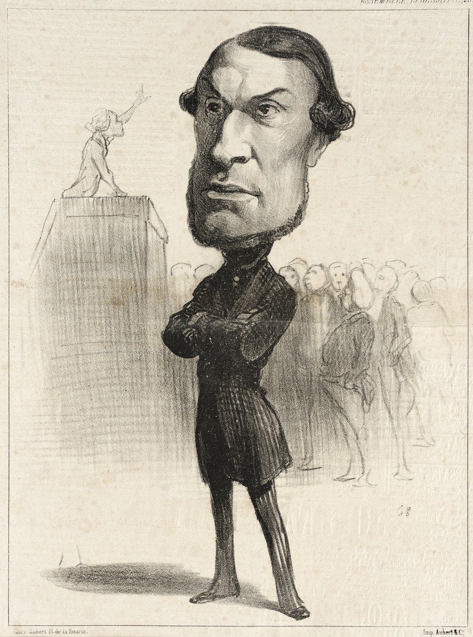 Achille Fould by Honoré Daumier