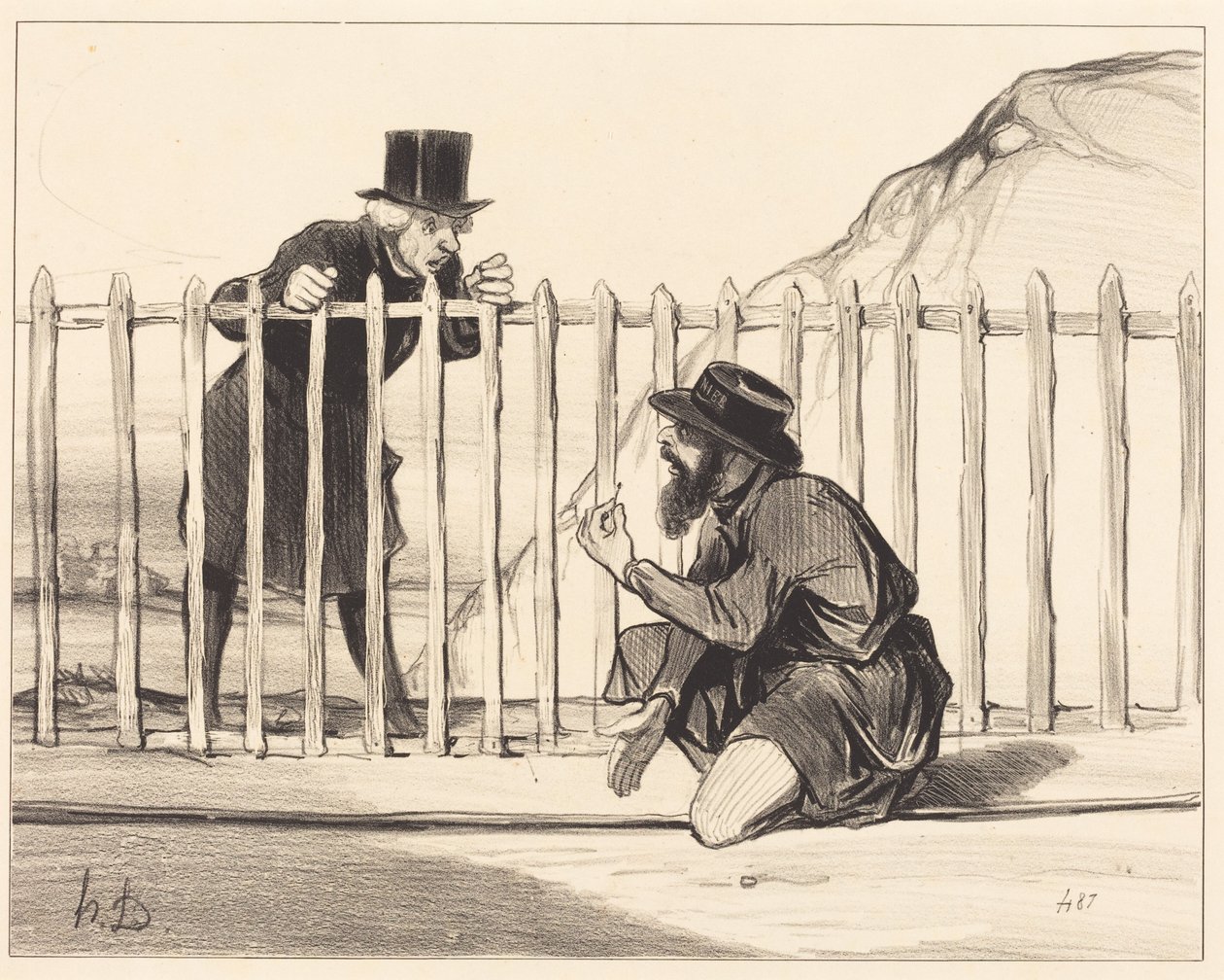 Ah! Well... the convoy... can boast of escaping... by Honoré Daumier