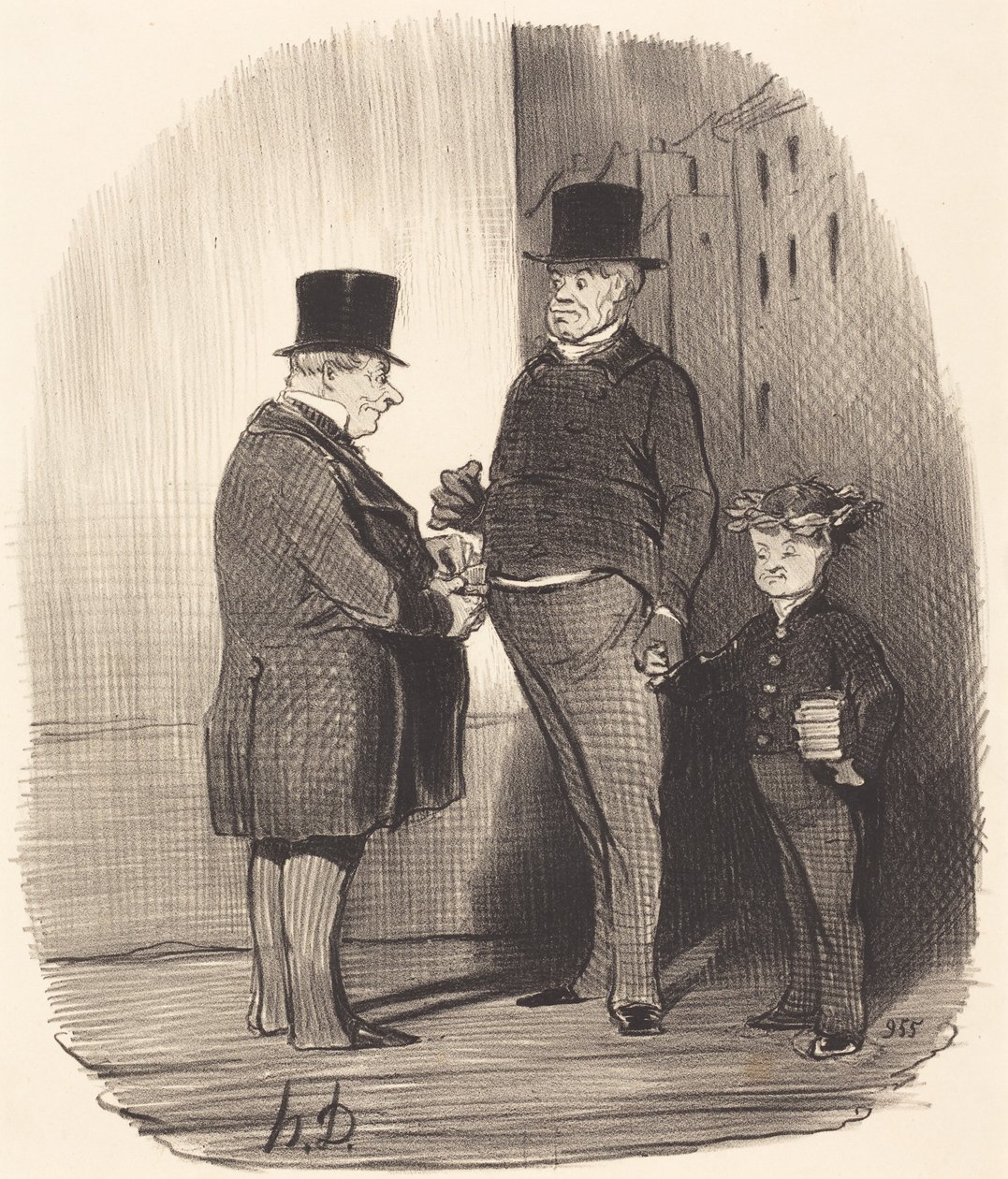 Ah! You are strong in Latin verses, young man... by Honoré Daumier