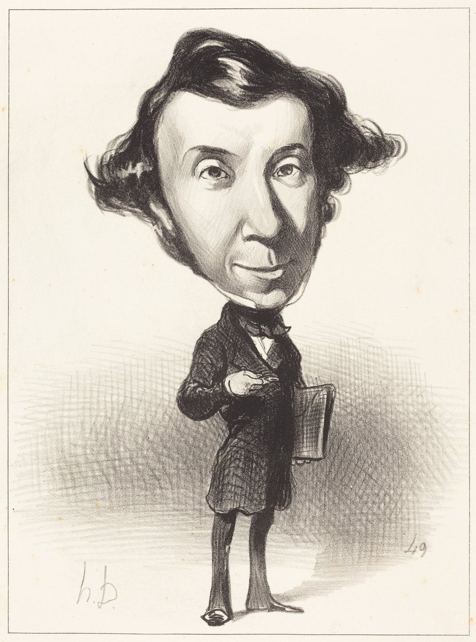 Alex. Ch. Henri de Tocqueville by Honoré Daumier