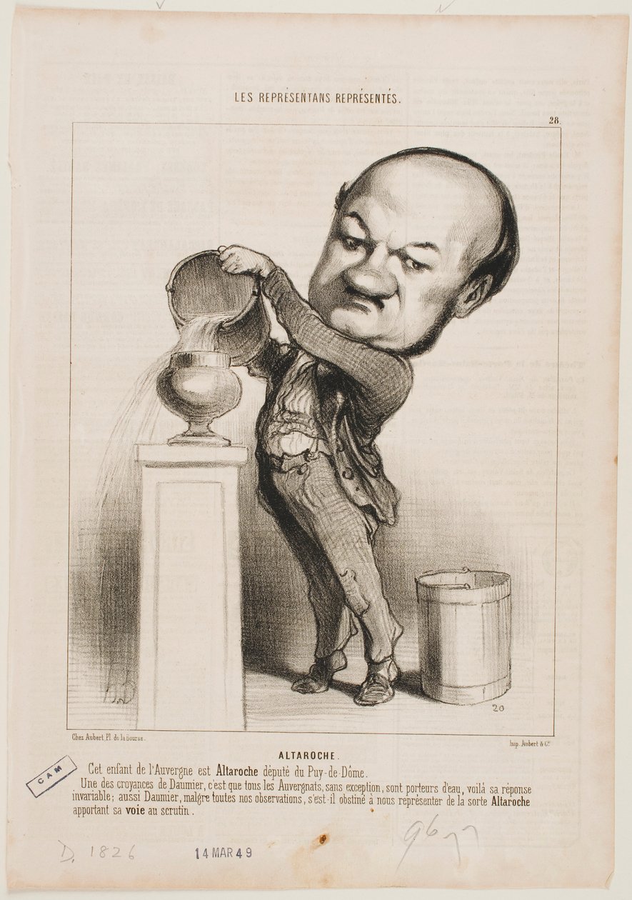 Altaroche by Honoré Daumier