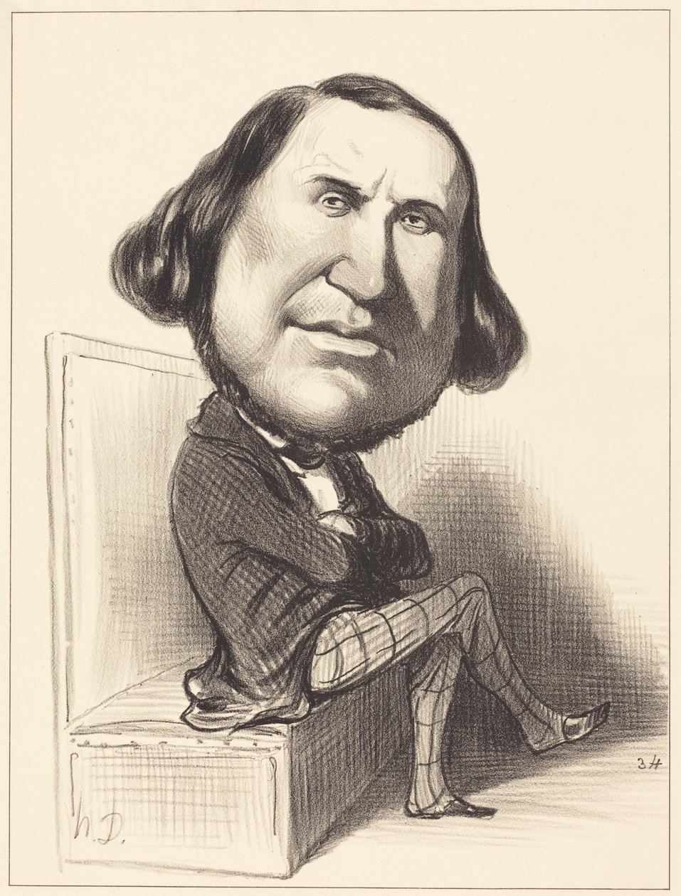 Auguste Avond by Honoré Daumier