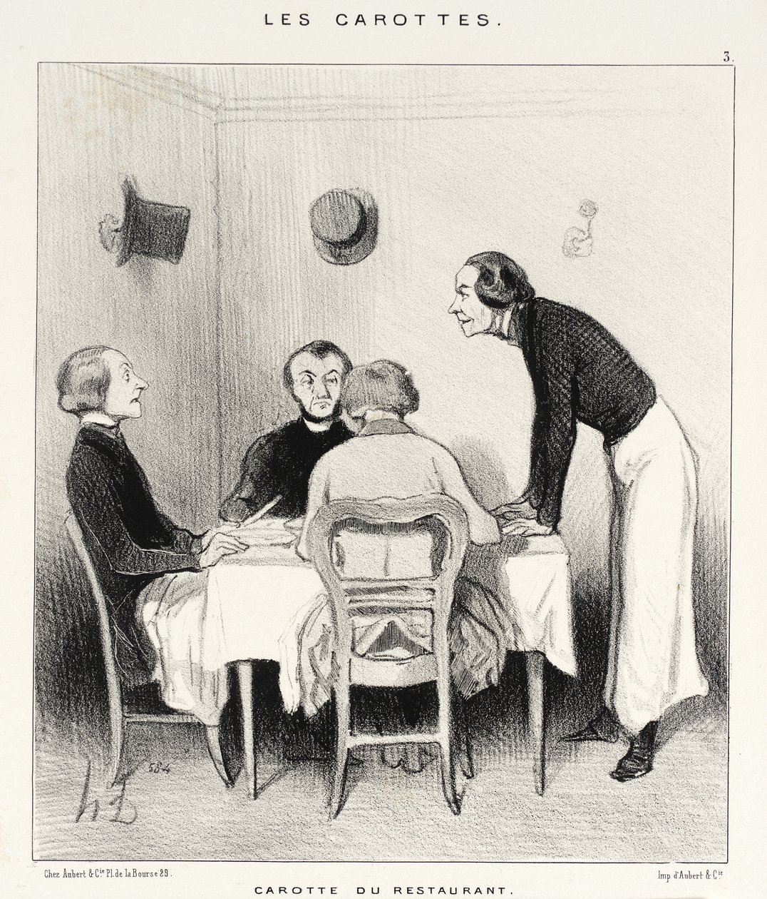 Carrot from the Restaurant by Honoré Daumier