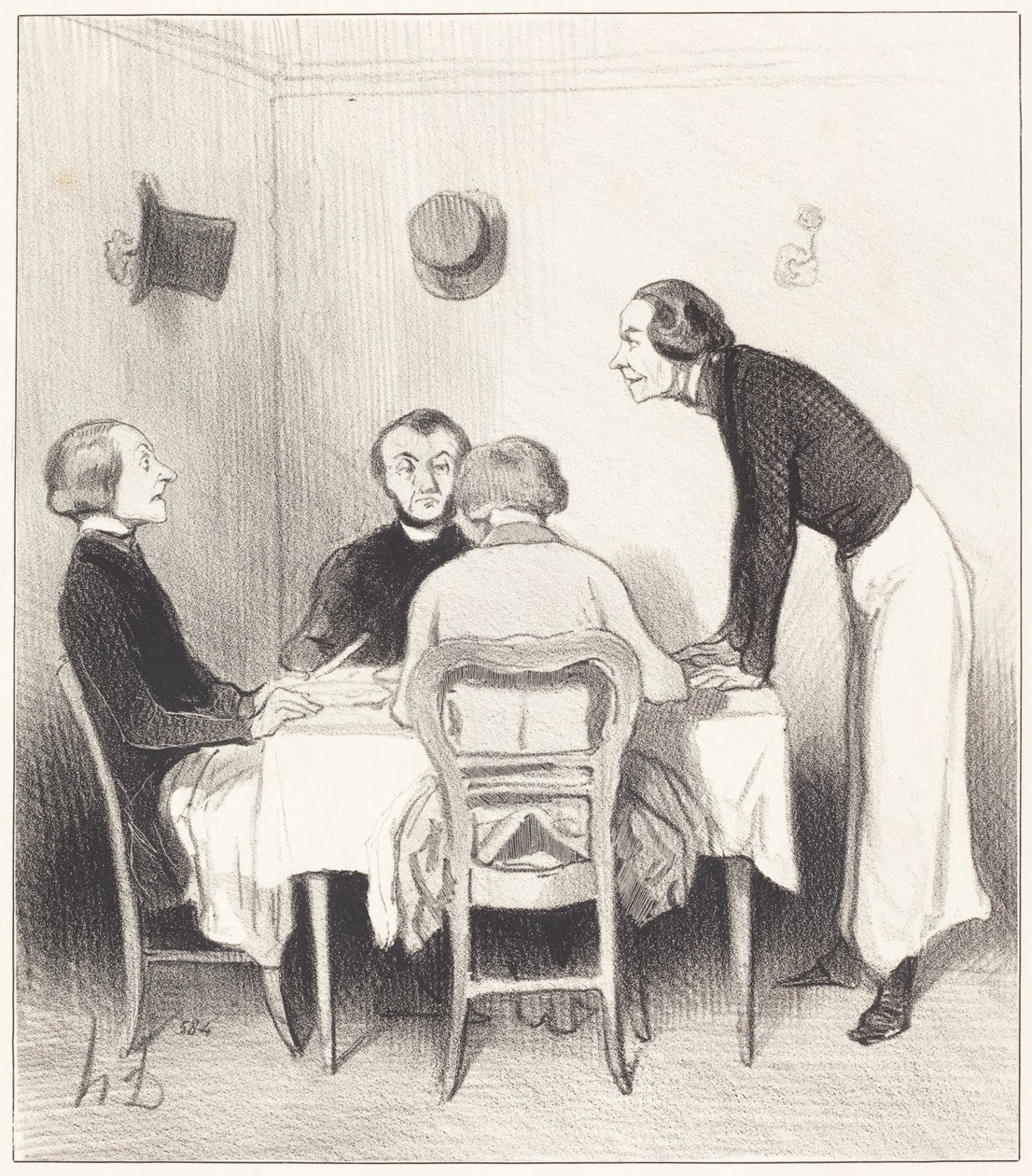 Carotte du restaurant by Honoré Daumier