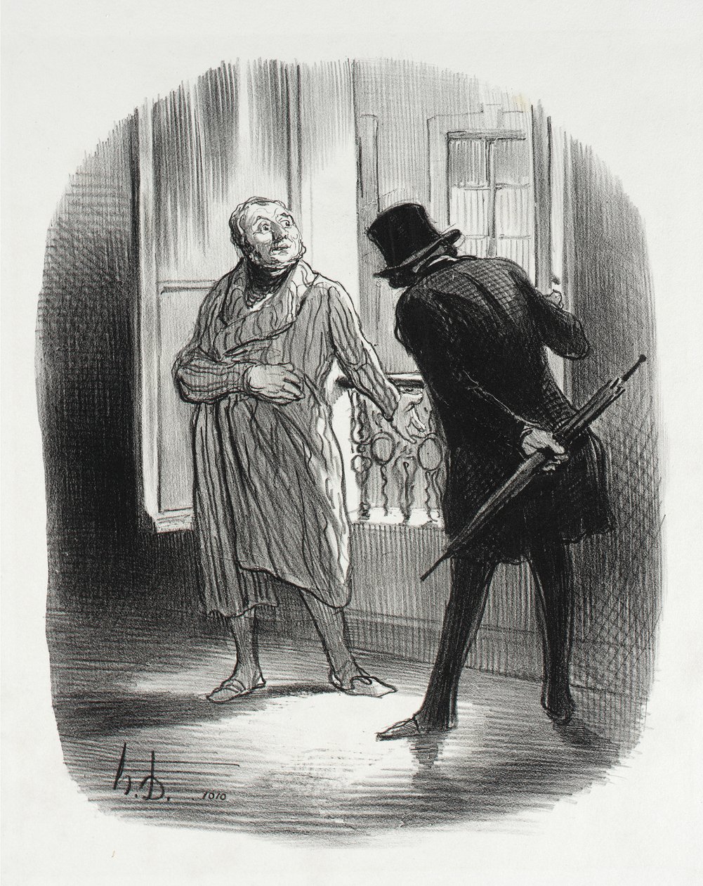This Accommodation is a Bit Expensive for the Place Royale... by Honoré Daumier