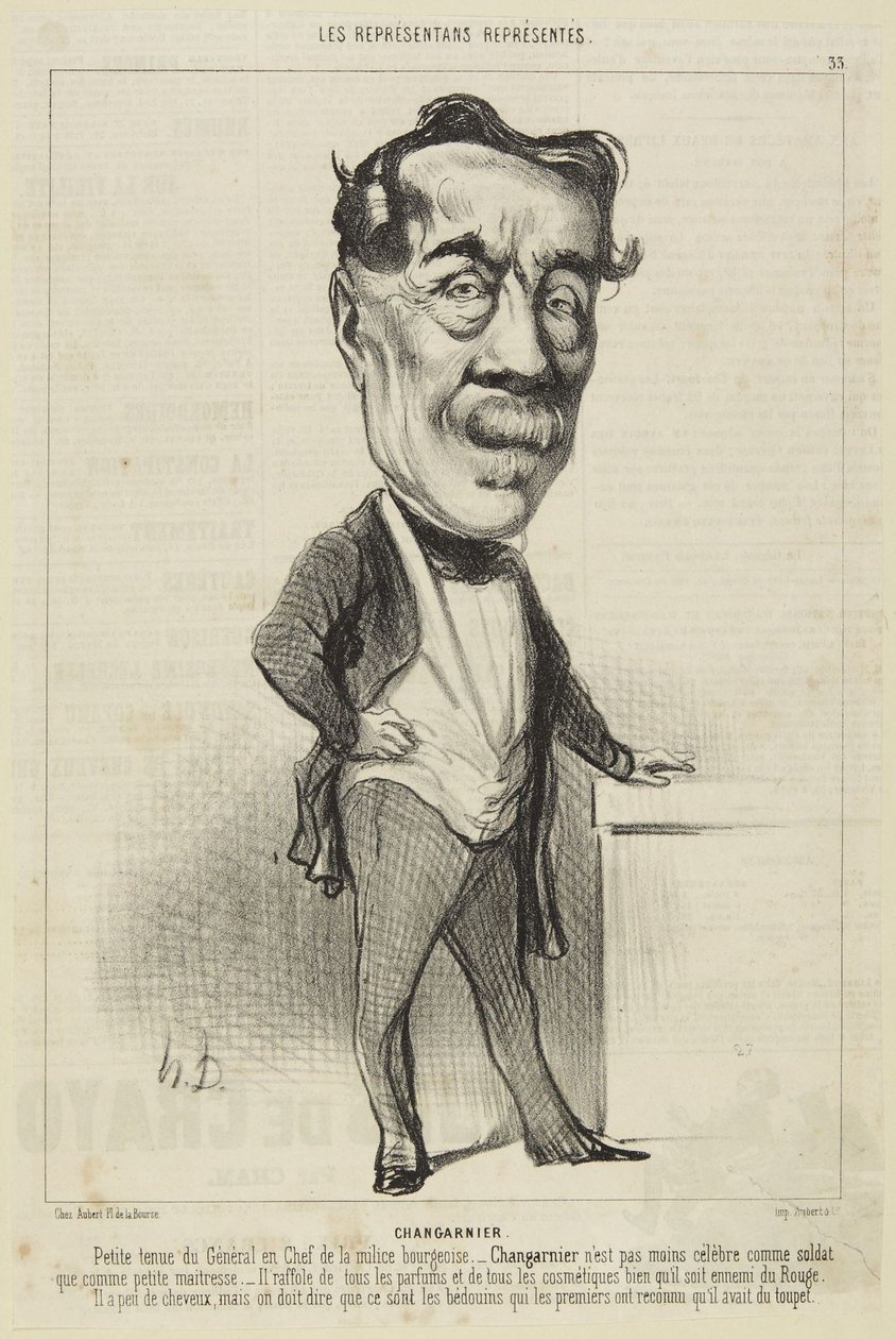 Changarnier by Honoré Daumier