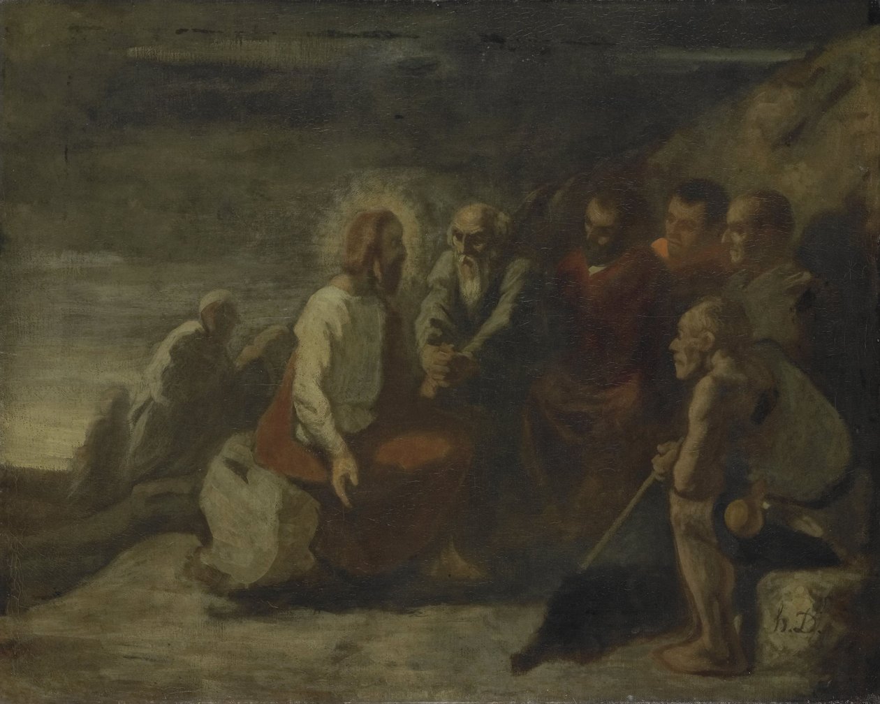 Christ and His Disciples by Honore Daumier