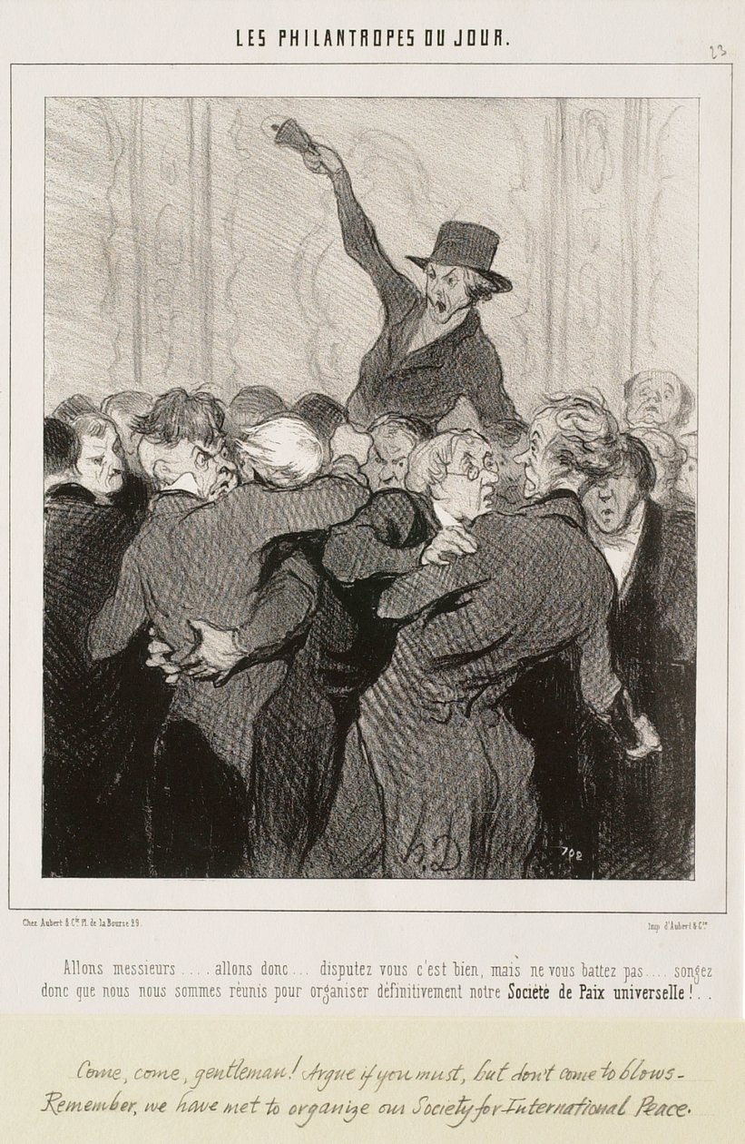 Come on Gentlemen... Argue, it is Good by Honoré Daumier