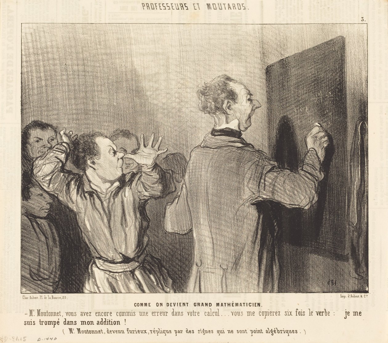 How to Become a Great Mathematician by Honoré Daumier