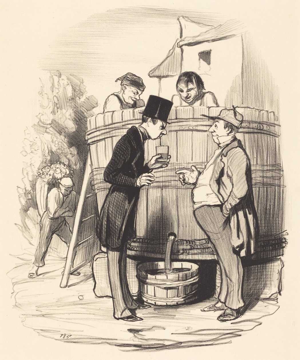 How Do You Find This Little Wine... by Honoré Daumier