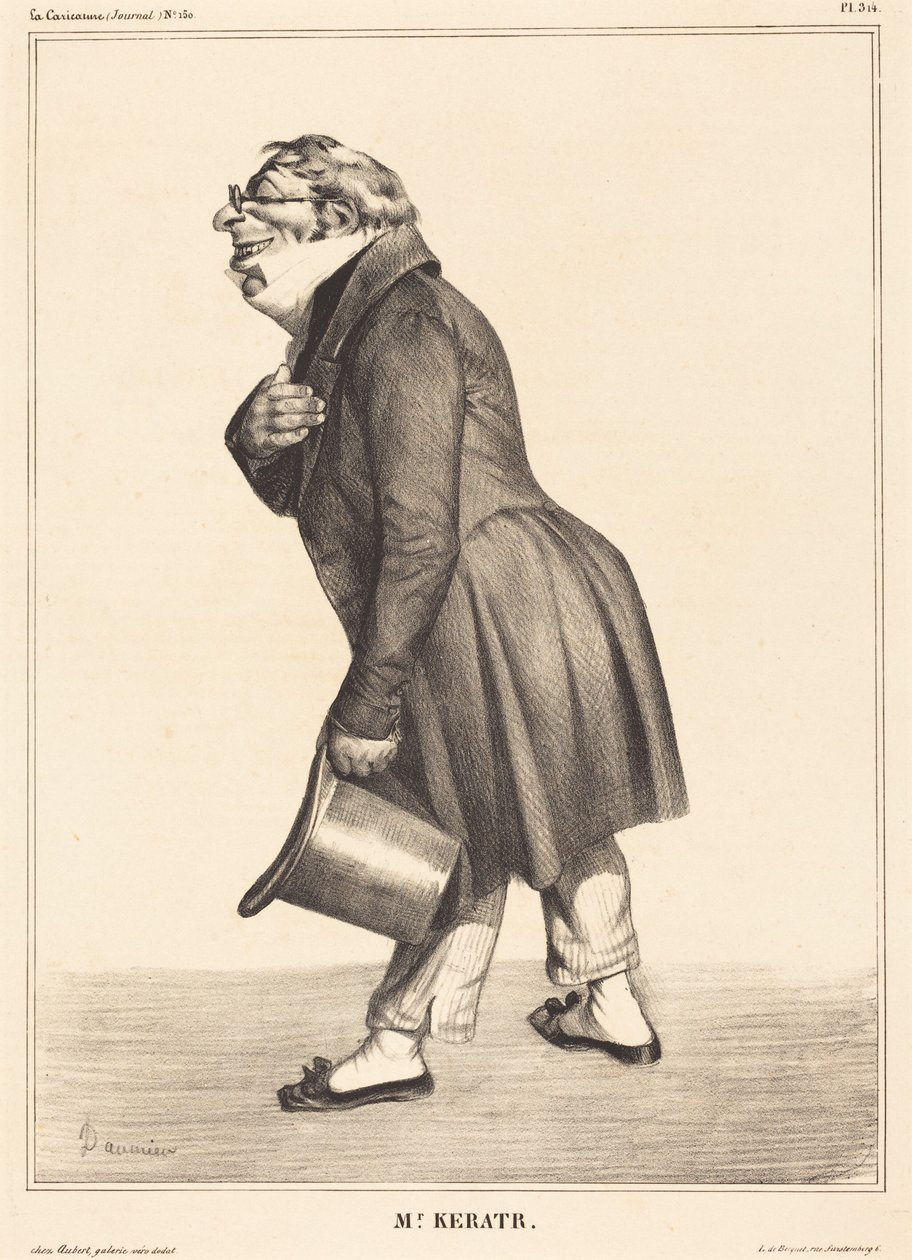 Count de Kératry by Honoré Daumier