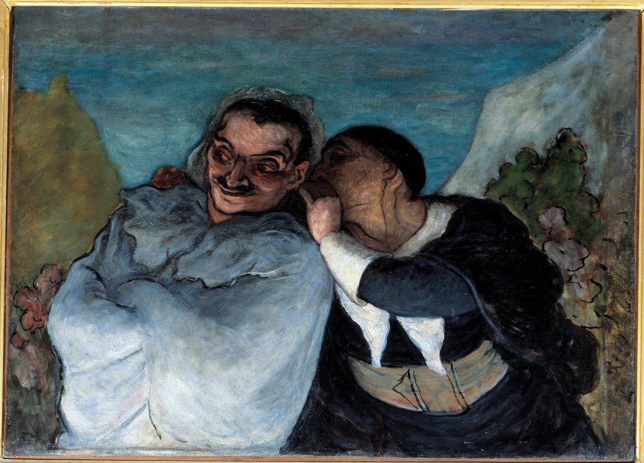 Crispin and Scapin by Honoré Daumier