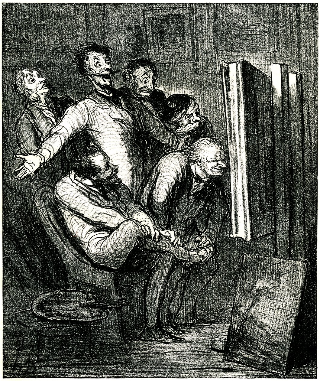 Critics in Front of a Painting by Honore Daumier